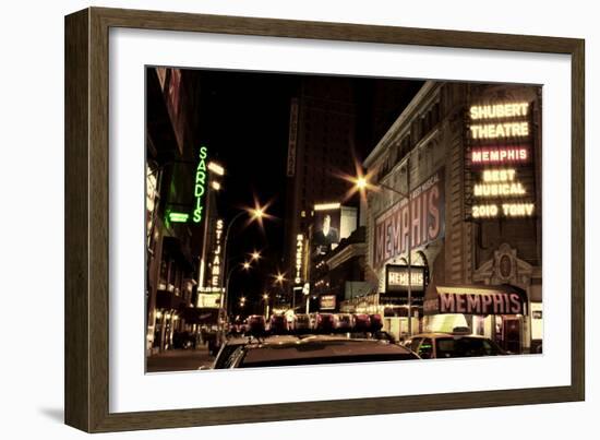 Theater District Broadway NYC-null-Framed Photo