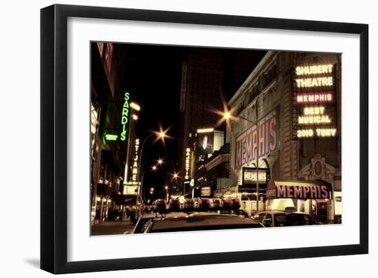 Theater District Broadway NYC-null-Framed Photo