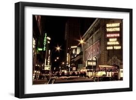 Theater District Broadway NYC-null-Framed Photo