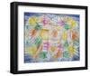 Theater Mountain Construction, 1920-28-Paul Klee-Framed Art Print