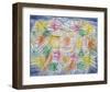 Theater Mountain Construction, 1920-28-Paul Klee-Framed Art Print