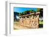 Theater, Ostia Antica archaeological site, Ostia, Rome province, Latium (Lazio), Italy, Europe-Nico Tondini-Framed Photographic Print