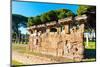 Theater, Ostia Antica archaeological site, Ostia, Rome province, Latium (Lazio), Italy, Europe-Nico Tondini-Mounted Photographic Print