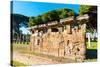 Theater, Ostia Antica archaeological site, Ostia, Rome province, Latium (Lazio), Italy, Europe-Nico Tondini-Stretched Canvas