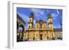 Theatiner Church on Odeonsplatz Square, Munich, Upper Bavaria, Bavaria, Germany, Europe-Hans-Peter Merten-Framed Photographic Print