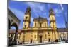 Theatiner Church on Odeonsplatz Square, Munich, Upper Bavaria, Bavaria, Germany, Europe-Hans-Peter Merten-Mounted Photographic Print