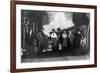 Theatre Actors in a Western on Stage in Costume-Lantern Press-Framed Art Print