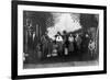 Theatre Actors in a Western on Stage in Costume-Lantern Press-Framed Art Print