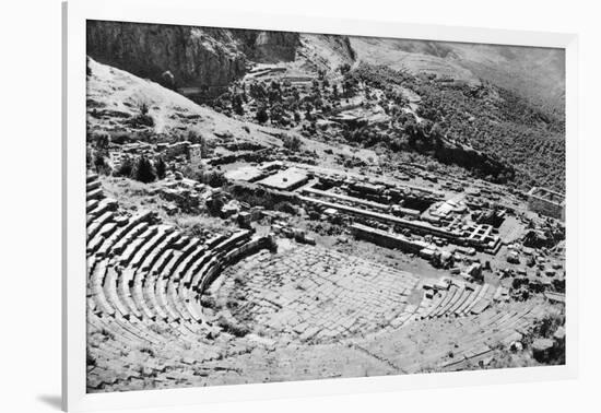 Theatre and Temple of Apollon, Delphi, Greece, 1937-Martin Hurlimann-Framed Giclee Print