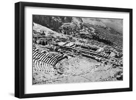 Theatre and Temple of Apollon, Delphi, Greece, 1937-Martin Hurlimann-Framed Giclee Print