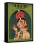 Theatre, Art Deco Magazine, USA, 1923-null-Framed Stretched Canvas