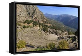 Theatre at Delphi, UNESCO World Heritage Site, Peloponnese, Greece, Europe-Eleanor Scriven-Framed Stretched Canvas