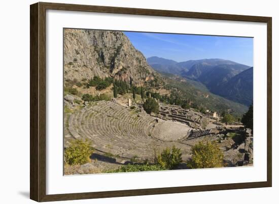 Theatre at Delphi, UNESCO World Heritage Site, Peloponnese, Greece, Europe-Eleanor Scriven-Framed Photographic Print