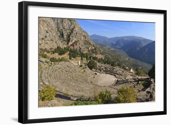 Theatre at Delphi, UNESCO World Heritage Site, Peloponnese, Greece, Europe-Eleanor Scriven-Framed Photographic Print