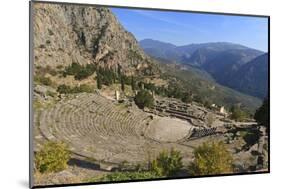 Theatre at Delphi, UNESCO World Heritage Site, Peloponnese, Greece, Europe-Eleanor Scriven-Mounted Photographic Print