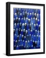 Theatre (Blue Bears at the Theatre), 2016-Holly Frean-Framed Giclee Print