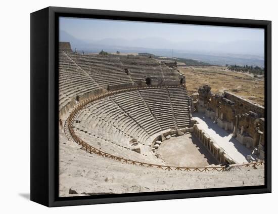 Theatre, Built 200Bc, Archaeological Site of Hierapolis, Pamukkale, Anatolia, Turkey Minor, Eurasia-Philip Craven-Framed Stretched Canvas