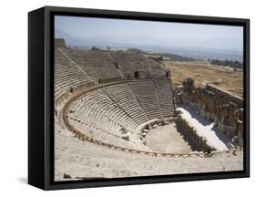 Theatre, Built 200Bc, Archaeological Site of Hierapolis, Pamukkale, Anatolia, Turkey Minor, Eurasia-Philip Craven-Framed Stretched Canvas