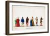 Theatre Costume Designs for Shakespeare's Play, Henry VIII, 19th Century-null-Framed Giclee Print