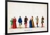 Theatre Costume Designs for Shakespeare's Play, Henry VIII, 19th Century-null-Framed Giclee Print