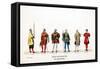 Theatre Costume Designs for Shakespeare's Play, Henry VIII, 19th Century-null-Framed Stretched Canvas