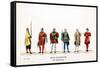 Theatre Costume Designs for Shakespeare's Play, Henry VIII, 19th Century-null-Framed Stretched Canvas