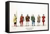 Theatre Costume Designs for Shakespeare's Play, Henry VIII, 19th Century-null-Framed Stretched Canvas