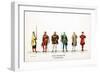 Theatre Costume Designs for Shakespeare's Play, Henry VIII, 19th Century-null-Framed Giclee Print