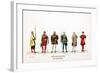 Theatre Costume Designs for Shakespeare's Play, Henry VIII, 19th Century-null-Framed Giclee Print