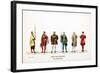 Theatre Costume Designs for Shakespeare's Play, Henry VIII, 19th Century-null-Framed Giclee Print