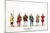 Theatre Costume Designs for Shakespeare's Play, Henry VIII, 19th Century-null-Mounted Giclee Print