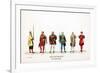 Theatre Costume Designs for Shakespeare's Play, Henry VIII, 19th Century-null-Framed Giclee Print