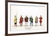 Theatre Costume Designs for Shakespeare's Play, Henry VIII, 19th Century-null-Framed Giclee Print