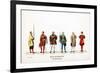 Theatre Costume Designs for Shakespeare's Play, Henry VIII, 19th Century-null-Framed Giclee Print