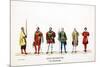 Theatre Costume Designs for Shakespeare's Play, Henry VIII, 19th Century-null-Mounted Giclee Print