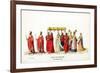 Theatre Costume Designs for Shakespeare's Play, Henry VIII, 19th Century-null-Framed Giclee Print