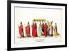 Theatre Costume Designs for Shakespeare's Play, Henry VIII, 19th Century-null-Framed Giclee Print