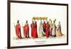 Theatre Costume Designs for Shakespeare's Play, Henry VIII, 19th Century-null-Framed Giclee Print