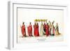 Theatre Costume Designs for Shakespeare's Play, Henry VIII, 19th Century-null-Framed Giclee Print