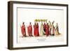 Theatre Costume Designs for Shakespeare's Play, Henry VIII, 19th Century-null-Framed Premium Giclee Print