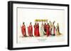 Theatre Costume Designs for Shakespeare's Play, Henry VIII, 19th Century-null-Framed Premium Giclee Print