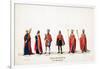 Theatre Costume Designs for Shakespeare's Play, Henry VIII, 19th Century-null-Framed Giclee Print