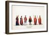 Theatre Costume Designs for Shakespeare's Play, Henry VIII, 19th Century-null-Framed Giclee Print