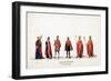 Theatre Costume Designs for Shakespeare's Play, Henry VIII, 19th Century-null-Framed Giclee Print