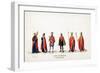 Theatre Costume Designs for Shakespeare's Play, Henry VIII, 19th Century-null-Framed Giclee Print