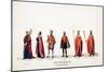 Theatre Costume Designs for Shakespeare's Play, Henry VIII, 19th Century-null-Mounted Giclee Print