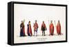 Theatre Costume Designs for Shakespeare's Play, Henry VIII, 19th Century-null-Framed Stretched Canvas