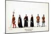 Theatre Costume Designs for Shakespeare's Play, Henry VIII, 19th Century-null-Mounted Giclee Print