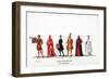 Theatre Costume Designs for Shakespeare's Play, Henry VIII, 19th Century-null-Framed Giclee Print