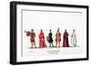 Theatre Costume Designs for Shakespeare's Play, Henry VIII, 19th Century-null-Framed Giclee Print